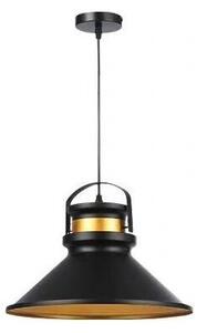 Lampadario a sospensione con filo TAO 1xE27/60W/230V diametro 37 cm nero