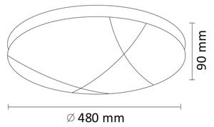 Plafoniera LED dimmerabile ATLAS LED/72W/230V 3000-6500K + +TC