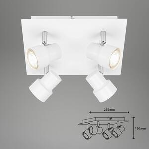 Briloner Plafoniera LED 2861-046 orientabile 4 luci, bianco