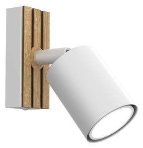 Faretto da parete TERRA 1xGU10/8W/230V bianco/quercia