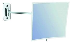 Specchio ingranditore orientabile 22x22cm per alberghi finitura cromata SP-3591 - KAMALU