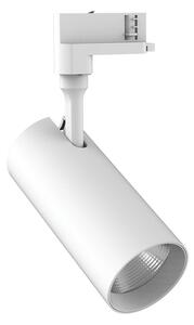 Proiettore Cilindrico Smile Alluminio Bianco Led 20W 3000K Luce Calda Cri90 24°