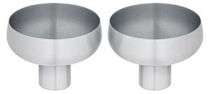 Koyoi Coupe Vetro Set of 2 Matt Stainless Steel