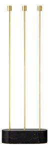 Grasil Floor Portacandele L27xW9xH82 Black/Gold - AYTM