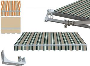 Tenda da sole per balconi con kit per il montaggio - Giallo/Beige 250x200 cm