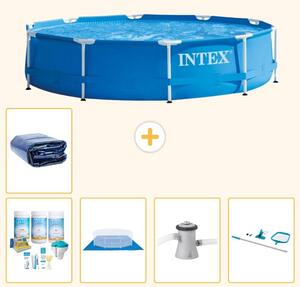 Piscina autoportante rettangolare - 305x76 cm - 6 pezzi - Modello S20421