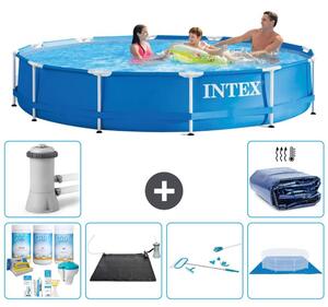 Piscina autoportante rettangolare - 366x76 cm - 7 pezzi - Modello S20438
