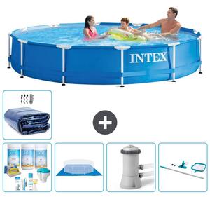Piscina autoportante rettangolare - 366x76 cm - 6 pezzi - Modello S20441