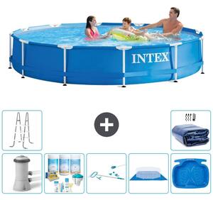 Piscina autoportante rettangolare - 366x76 cm - 8 pezzi - Modello S20486