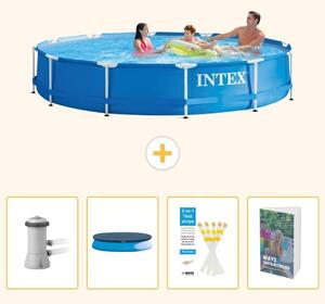 Piscina autoportante rettangolare - 366x76 cm - 5 pezzi - SCB113