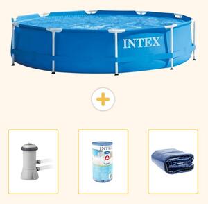 Piscina autoportante rettangolare - 366x76 cm - 4 pezzi - Modello S21332