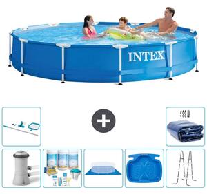 Piscina autoportante rettangolare - 366x76 cm - 8 pezzi - Modello S20485