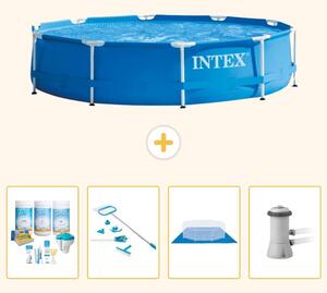 Piscina autoportante rettangolare - 366x76 cm - 5 pezzi - Modello S21008