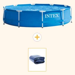Piscina autoportante rettangolare - 305x76 cm - in 2 parti - modello S21327