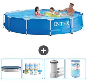 Piscina autoportante rettangolare - 366x76 cm - 5 pezzi - Modello S41542