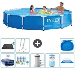 Piscina autoportante rettangolare - 366x76 cm - 9 pezzi - Modello S31593