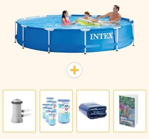 Piscina fuori terra a struttura - 366x76 cm - 5 pezzi - SCB102