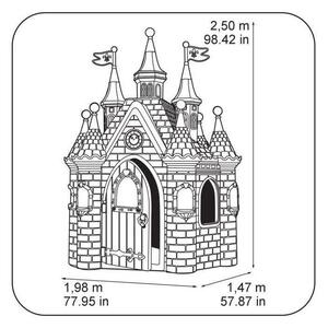 Casetta gioco da giardino per bambini a forma di castello H250 cm Princess