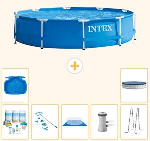 Piscina autoportante rettangolare - 366x76 cm - 8 pezzi - Modello S20436