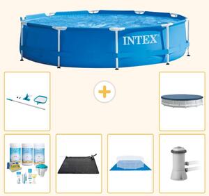 Piscina autoportante rettangolare - 366x76 cm - 7 pezzi - Modello S20427