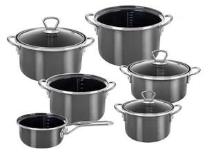 Set di pentole in smalto 9 pz Metalic – Orion