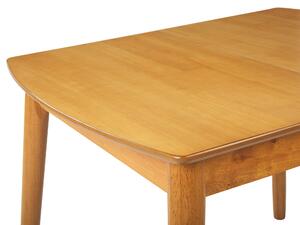 Tavolo da pranzo allungabile in legno chiaro 100/130 x 80 cm MDF gomma retrò Beliani