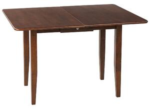 Tavolo da pranzo allungabile in legno scuro resistente 90/120 x 60 cm Beliani
