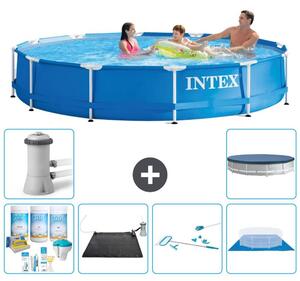 Piscina autoportante rettangolare - 366x76 cm - 7 pezzi - Modello S20428