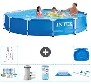 Piscina autoportante rettangolare - 366x76 cm - 8 pezzi - Modello S41578