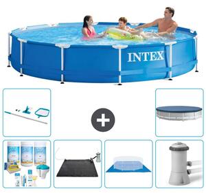 Piscina autoportante rettangolare - 366x76 cm - 7 pezzi - Modello S20427