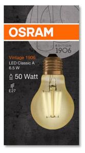 Lampadina LED, E27, goccia, dorato, luce calda, 6.5W=725LM (equiv 55 W), 300.0° , OSRAM