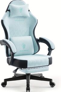 Sedia da gaming - Sedia da corsa - Sedia ergonomica per videogiochi - Struttura robusta - Verde menta