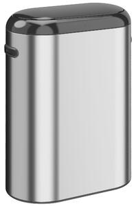 HOMCOM Pattumiera Automatica con Sensore a Infrarossi 50 L in Acciaio Inox Anti-Impronta, Chiusura Ammortizzata, Argento | Aosom Italy