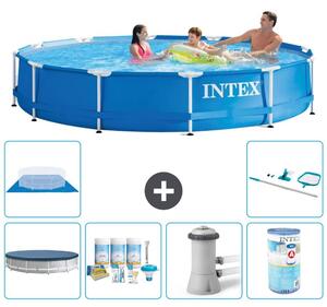Piscina autoportante rettangolare - 366x76 cm - 7 pezzi - Modello S41550