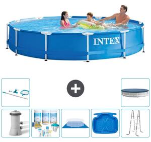 Piscina autoportante rettangolare - 366x76 cm - 8 pezzi - Modello S20475