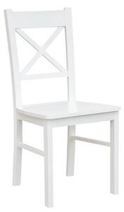 Sedia shabby chic faggio massello bianco