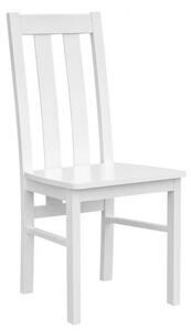 Sedia schienale alto faggio massello bianco shabby chic