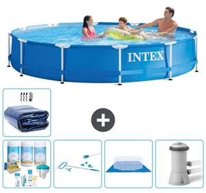 Piscina autoportante rettangolare - 366x76 cm - 6 pezzi - Modello S20442