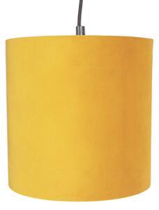 Lampada a sospensione con 5 tonalità di velour colorate 20 cm - Cava