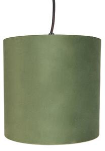 Lampada a sospensione con 5 tonalità di velour colorate 20 cm - Cava