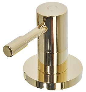 Miscelatore lavabo Rubinetto a doppia leva per bagno moderno in ottone lucido metallo dorato Beliani