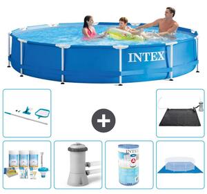 Piscina autoportante rettangolare - 366x76 cm - 7 pezzi - Modello S41589