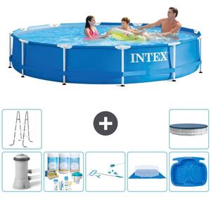 Piscina autoportante rettangolare - 366x76 cm - 8 pezzi - Modello S20476