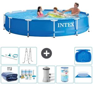 Piscina autoportante rettangolare - 366x76 cm - 9 pezzi - Modello S41577