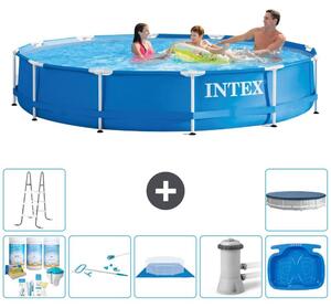 Piscina autoportante rettangolare - 366x76 cm - 8 pezzi - Modello S20436