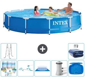 Piscina autoportante rettangolare - 366x76 cm - 8 pezzi - Modello S20446