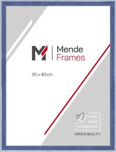 MendeFrames H080 Cornice in legno blu 40x50 cm Vetro museo H080-004-040-050M-00