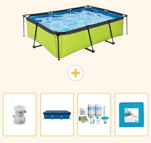 Piscina fuori terra rettangolare - 220x150x65 cm - 5 pezzi - Modello SCB2