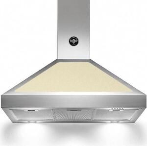 Bertazzoni Cappa Cucina Aspirante a Parete Larghezza 90 cm Classe A colore Inox/Crema - K90AMHCRA/19