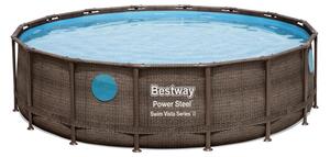 Set completo di piscine con telaio Bestway Power Steel™, rotonde, 488x122cm, 56725